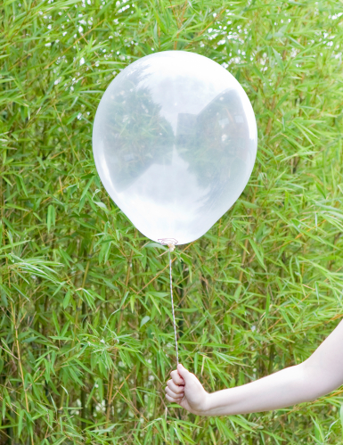 Ballon en latex transparent géant 47 cm à garnir