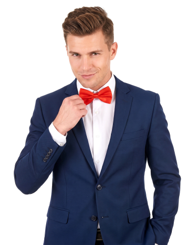 Noeud papillon rouge adulte