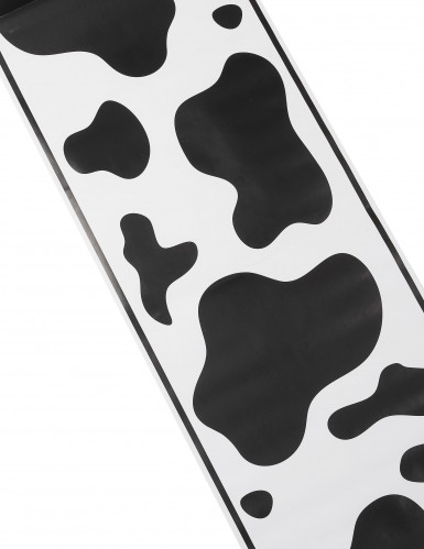 Chemin de table vache 28 cm x 1,8 m en plastique