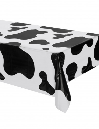Nappe en plastique vache 127 x 274 cm pour décoration de fête