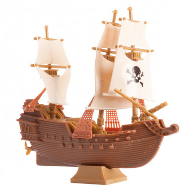 Décoration bateau pirate en plastique pour gâteau
