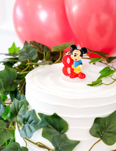 Bougie numéro 8 Mickey anniversaire Disney