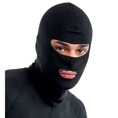Cagoule noire adulte