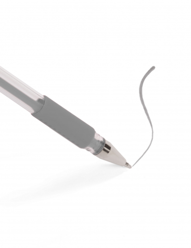 Stylo gel argent pour invitations