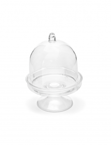 3 mini cloches en plastique transparentes 7,5 x 5,5 cm pour dragées
