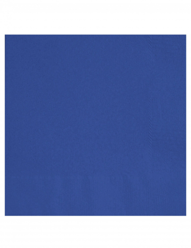 20 serviettes en papier bleu marine 33 x 33 cm pour fête