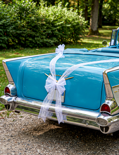 Kit de décoration voiture luxe pour mariage