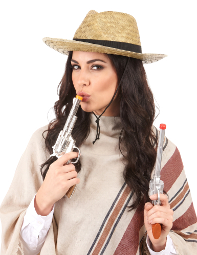 Chapeau cowboy paille adulte