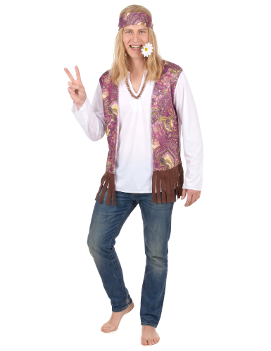 Déguisement hippie à franges homme