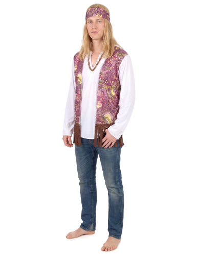 Déguisement hippie à franges homme