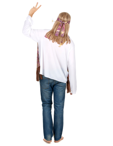 Déguisement hippie à franges homme
