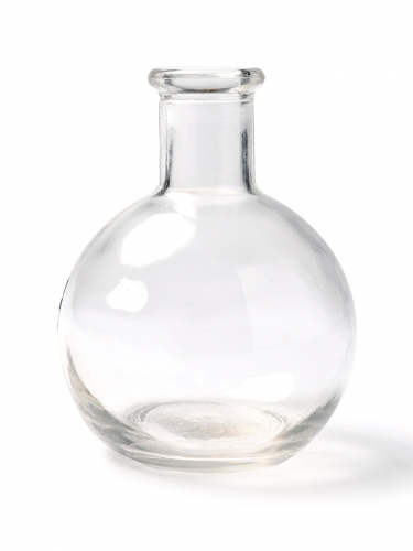 Petit vase boule en verre épais 10 cm