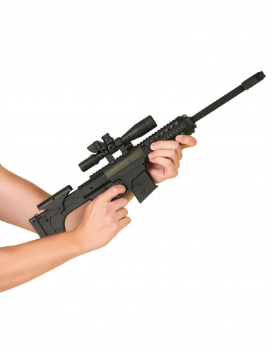 Mitraillette plastique noire enfant