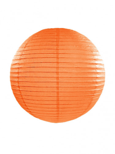 Lanterne japonaise orange 35 cm en papier à suspendre
