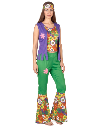 Déguisement Hippie flower power femme