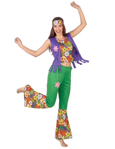 Déguisement Hippie flower power femme