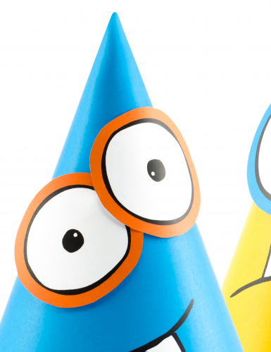 6 chapeaux de fête petits monstres colorés à créer