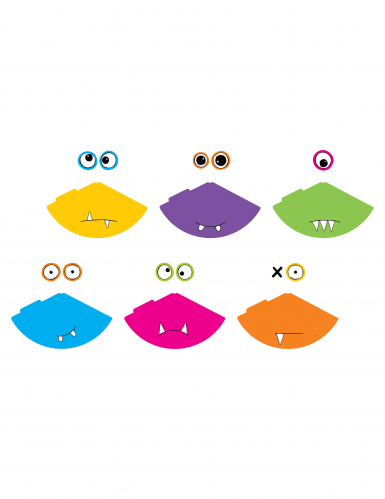 6 chapeaux de fête petits monstres colorés à créer