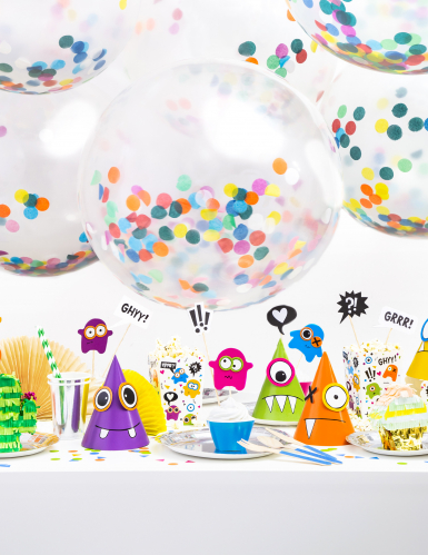 6 chapeaux de fête petits monstres colorés à créer