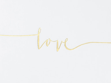 Livre d'or blanc love 24 x 18 cm avec lettres dorées