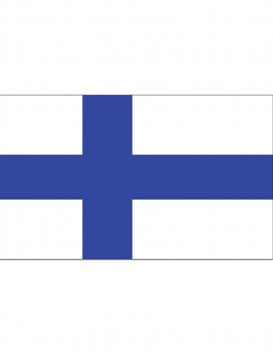 Drapeau supporter Finlande 90 X 150 cm