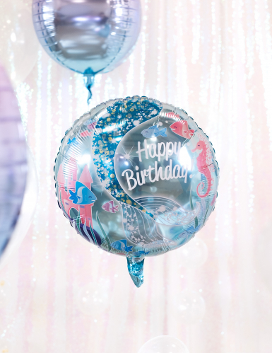 Ballon aluminium jolie sirène 45,7 cm décoration anniversaire