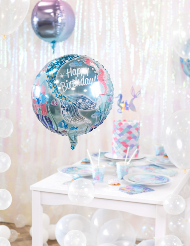 Ballon aluminium jolie sirène 45,7 cm décoration anniversaire