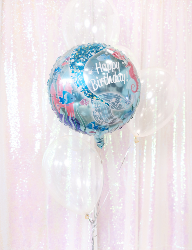 Ballon aluminium jolie sirène 45,7 cm décoration anniversaire