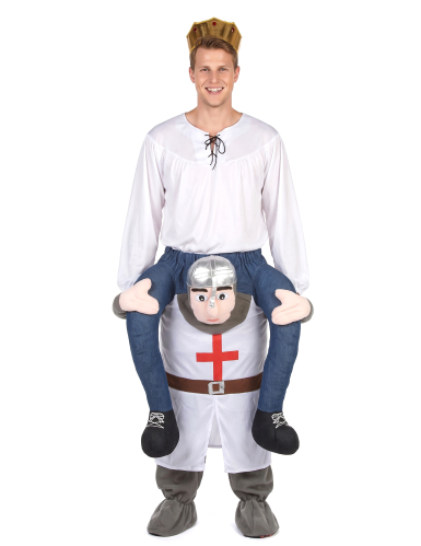 Déguisement à dos de chevalier adulte