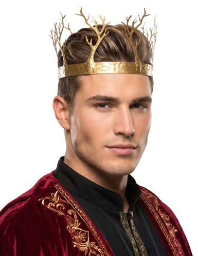 Couronne roi médiéval or adulte