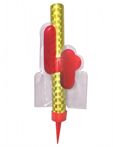 Fontaine lumineuse numéro 4 rouge 12 cm pour anniversaire