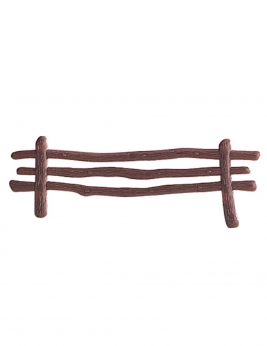 Décoration gâteau clôture marron 13 x 3 cm pour bûche