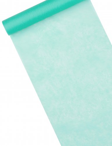 Chemin de table intissé menthe 29 cm x 10 m pour mariage