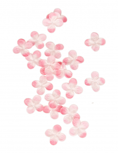 24 décorations de table pétales de fleurs roses artificiels 3 cm