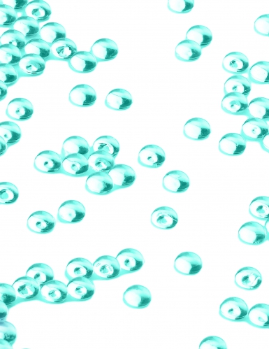 Perles effet goutte de pluie jade 80 g décoration de table