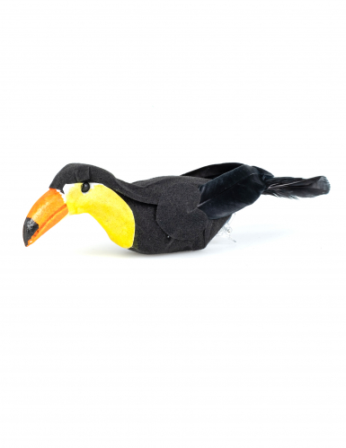 Pince décorative toucan 15 x 7 cm oiseau tropical