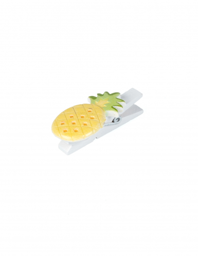 6 pinces décoratives ananas en résine pour table