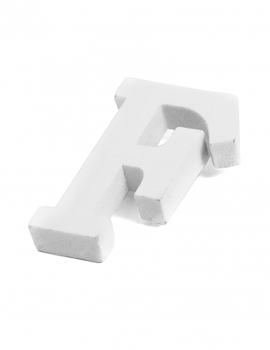 Petite lettre f en bois blanc 5 cm pour décoration