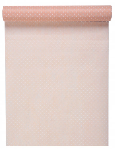 Chemin de table en tissu plumetis rose 30 cm x 5 m décoration fête