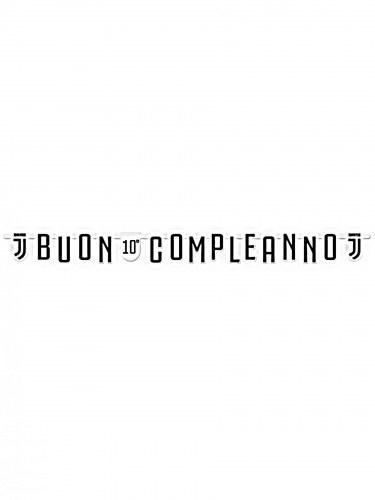 Guirlande personnalisable en carton Buon Compleanno Juventus™ 215 x 15 cm