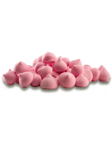 Pot de petites meringues en sucre roses 90 g décoration gâteau
