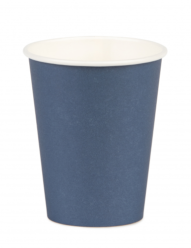 8 gobelets en carton bleu marine 210 ml pour fête