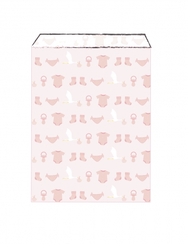 25 sachets en papier bébé roses 13 x 17 cm pour baby shower
