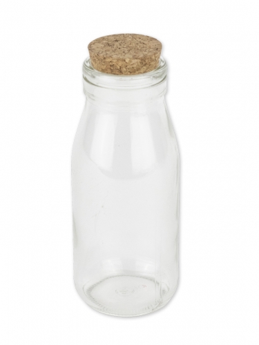 Bouteille en verre candy bar avec bouchon liège 14,5cm 250ml mariage