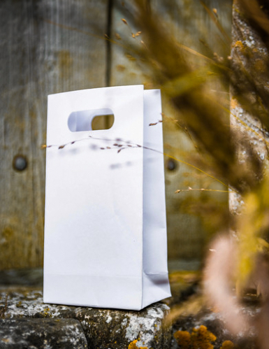 6 sachets en papier blanc 10 x 18 x 5 cm pour mariage