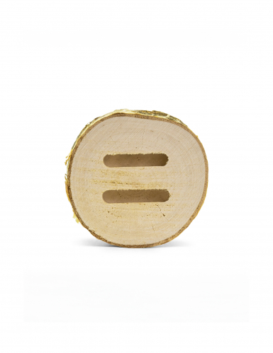 Boîte pour alliances rondin en bois 6 x 4 cm mariage rustique