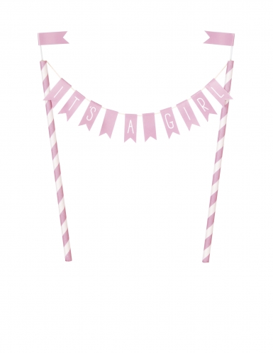 Cake topper it's a girl rose 25 cm x 22,5 cm baby shower
