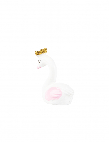 3 figurines en résine cygne rose et doré 3,8 cm pour baby shower
