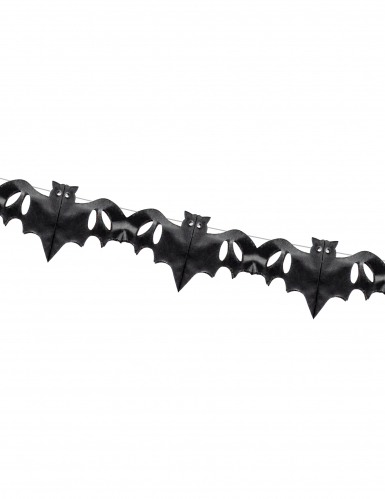 Guirlande en papier chauve souris noires 4 m décoration halloween