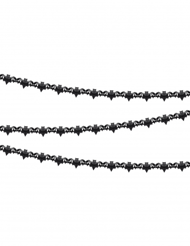 Guirlande en papier chauve souris noires 4 m décoration halloween
